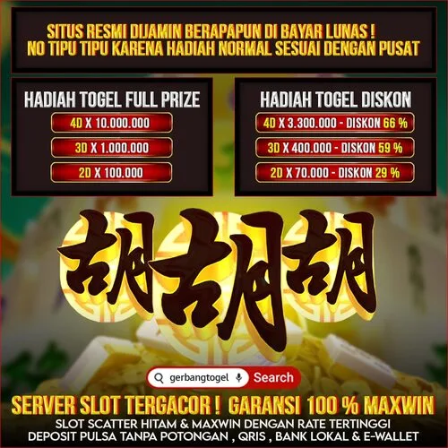 GERBANGTOGEL - Daftar Situs Togel dan Slot88 Pasaran Terlengkap Mudah Menang Jackpot Hingga Puluhan Juta Rupiah Terbaik